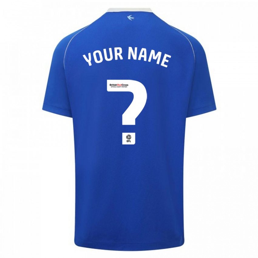 Hombre Camiseta Su Nombre #0 Azul 1ª Equipación 2023/24 La Camisa México