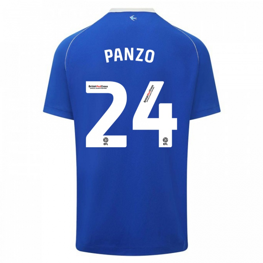 Hombre Camiseta Jonathan Panzo #24 Azul 1ª Equipación 2023/24 La Camisa México