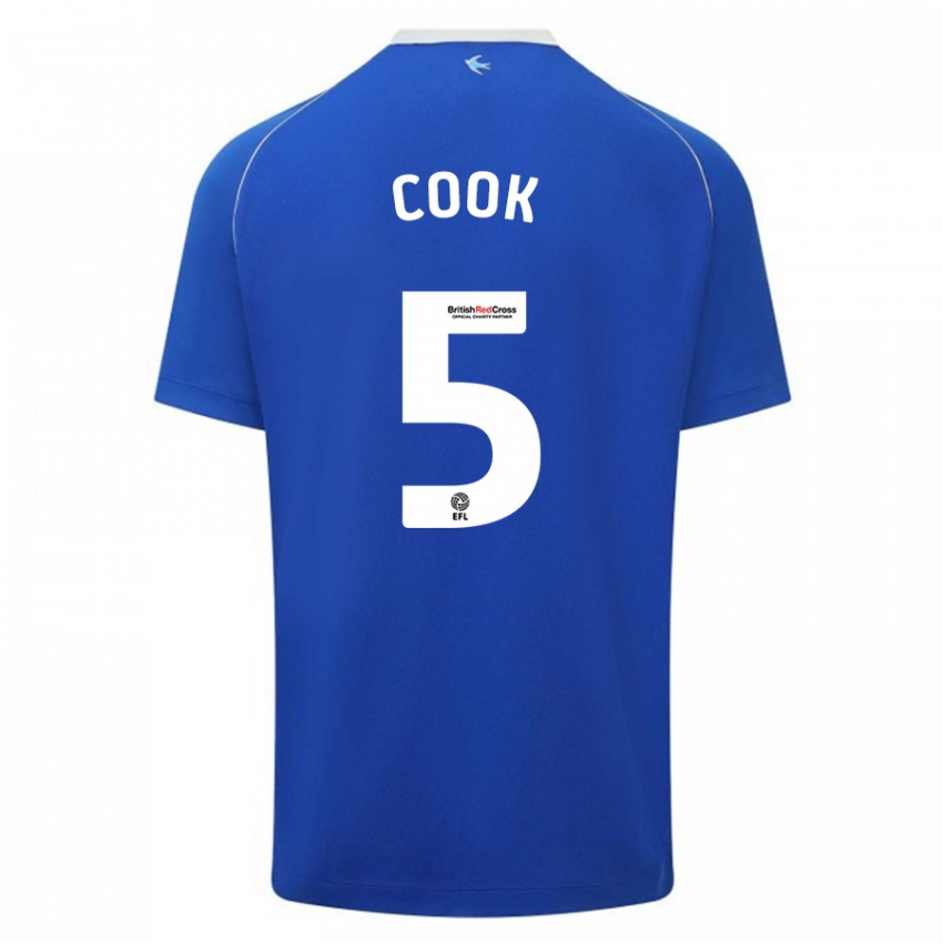 Hombre Camiseta Freddie Cook #5 Azul 1ª Equipación 2023/24 La Camisa México