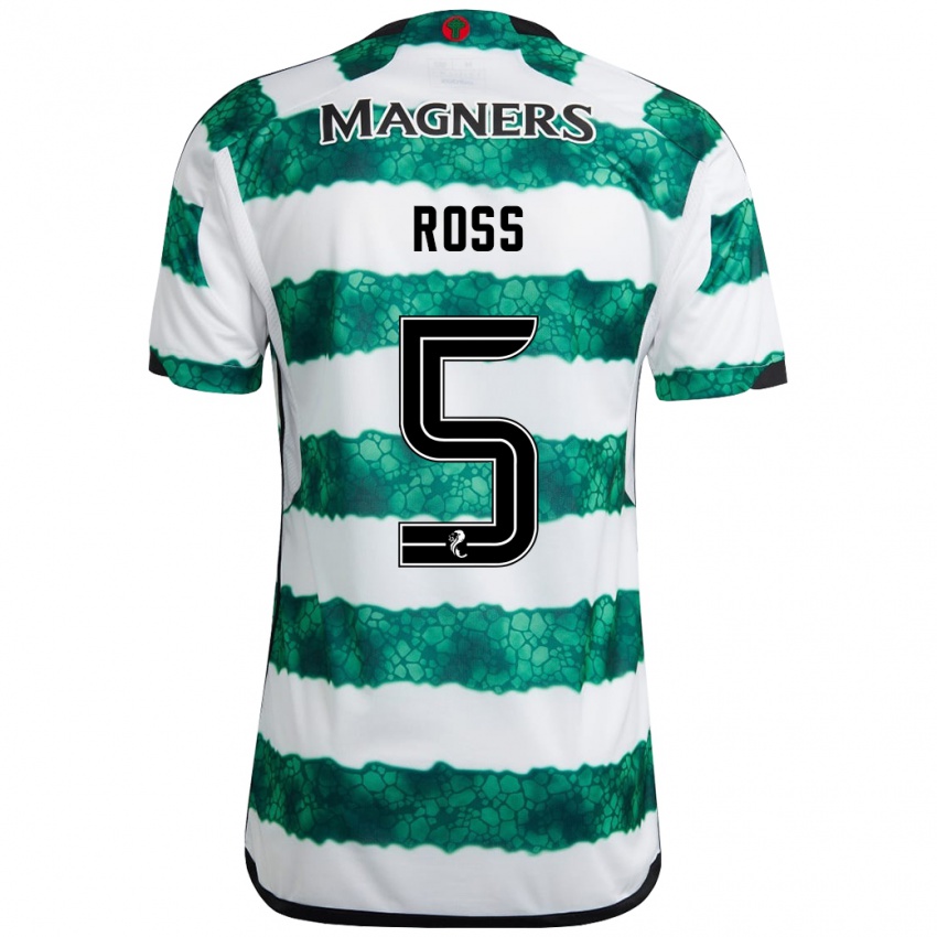 Hombre Camiseta Natalie Ross #5 Verde 1ª Equipación 2023/24 La Camisa México