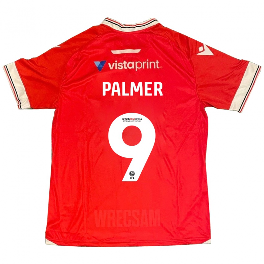 Hombre Camiseta Ollie Palmer #9 Rojo 1ª Equipación 2023/24 La Camisa México