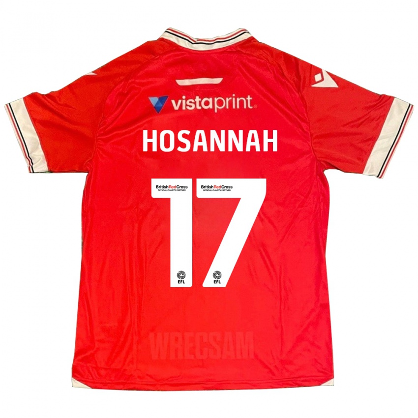 Hombre Camiseta Bryce Hosannah #17 Rojo 1ª Equipación 2023/24 La Camisa México