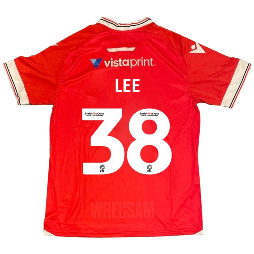 Hombre Camiseta Elliot Lee #38 Rojo 1ª Equipación 2023/24 La Camisa México