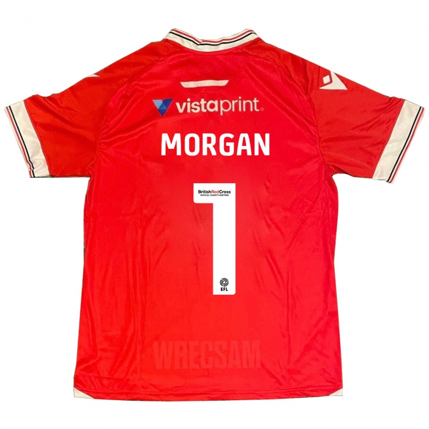 Hombre Camiseta Delyth Morgan #1 Rojo 1ª Equipación 2023/24 La Camisa México