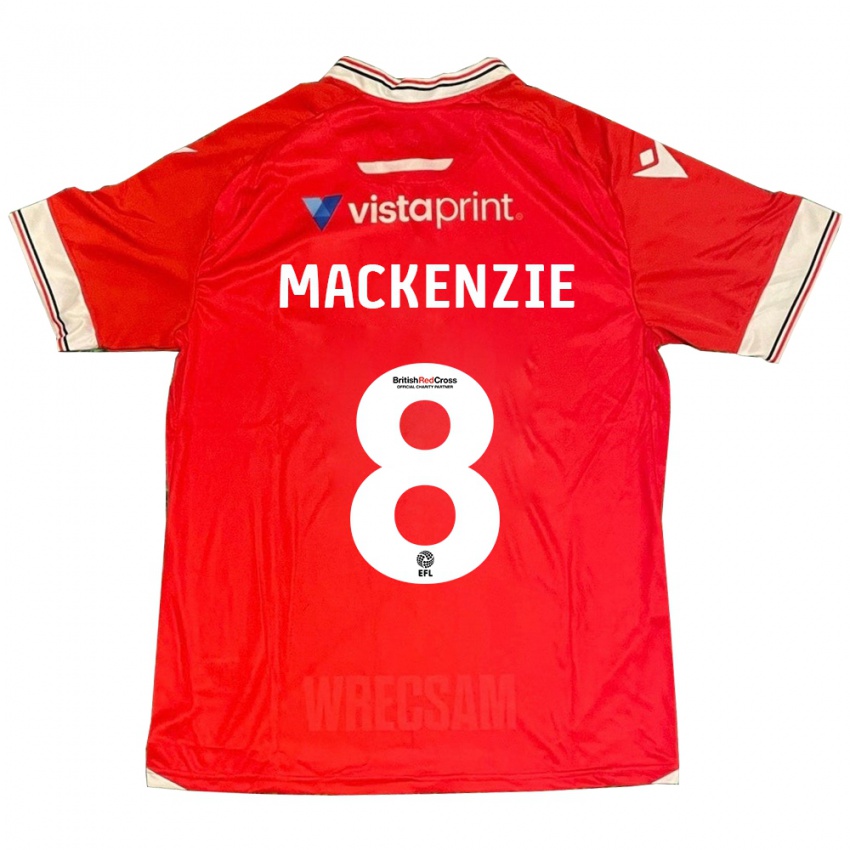 Hombre Camiseta Libby Mackenzie #8 Rojo 1ª Equipación 2023/24 La Camisa México