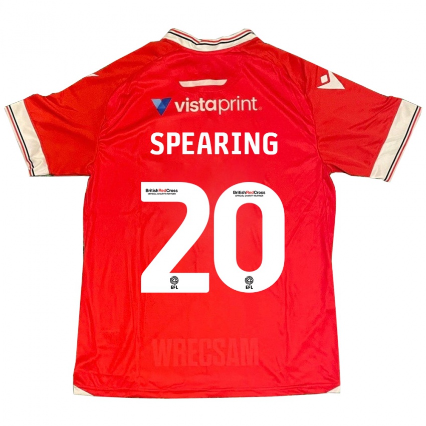 Hombre Camiseta Natasha Spearing #20 Rojo 1ª Equipación 2023/24 La Camisa México