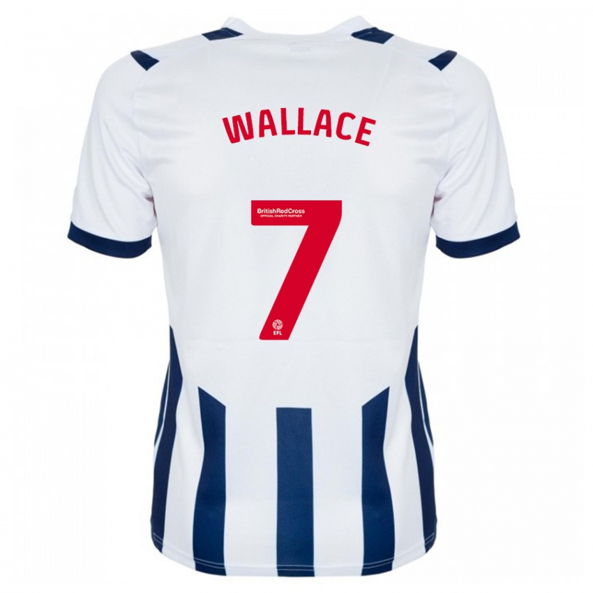 Hombre Camiseta Jed Wallace #7 Blanco 1ª Equipación 2023/24 La Camisa México