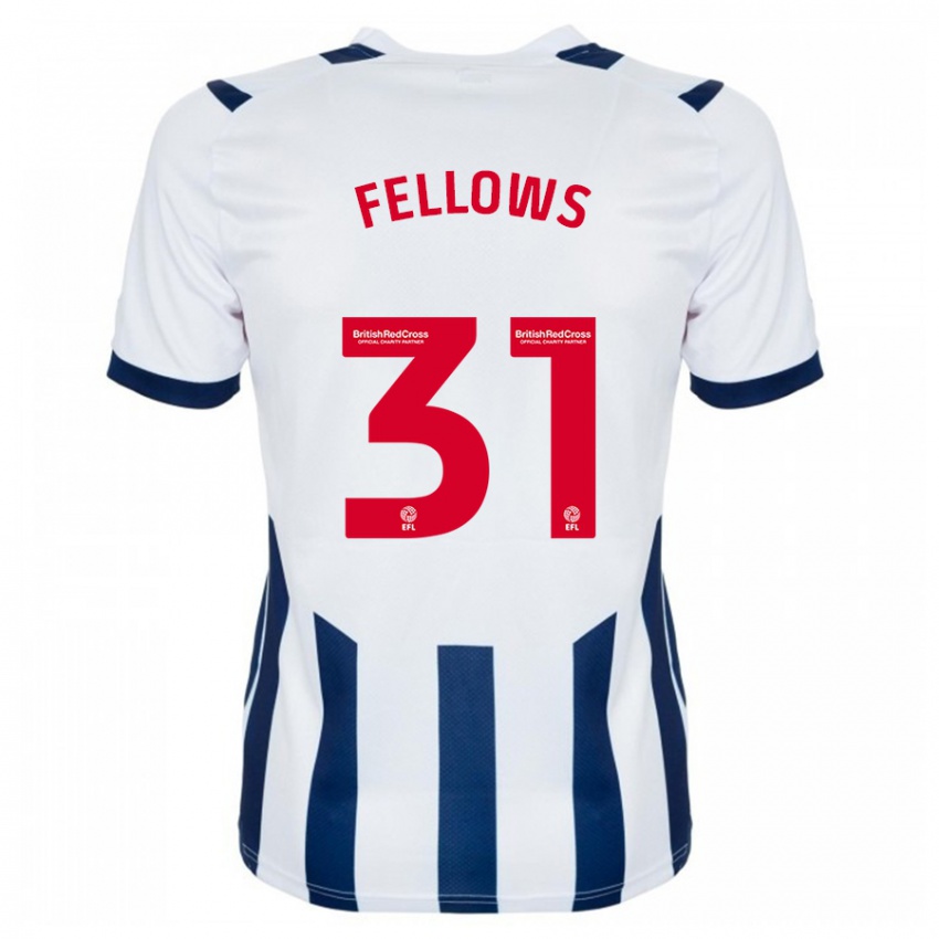 Hombre Camiseta Tom Fellows #31 Blanco 1ª Equipación 2023/24 La Camisa México