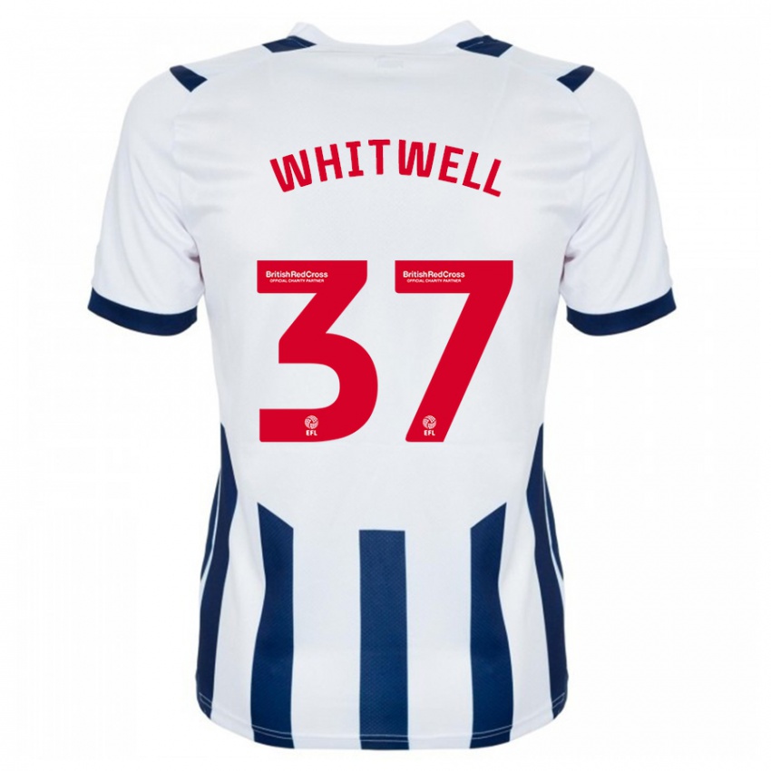 Hombre Camiseta Harry Whitwell #37 Blanco 1ª Equipación 2023/24 La Camisa México