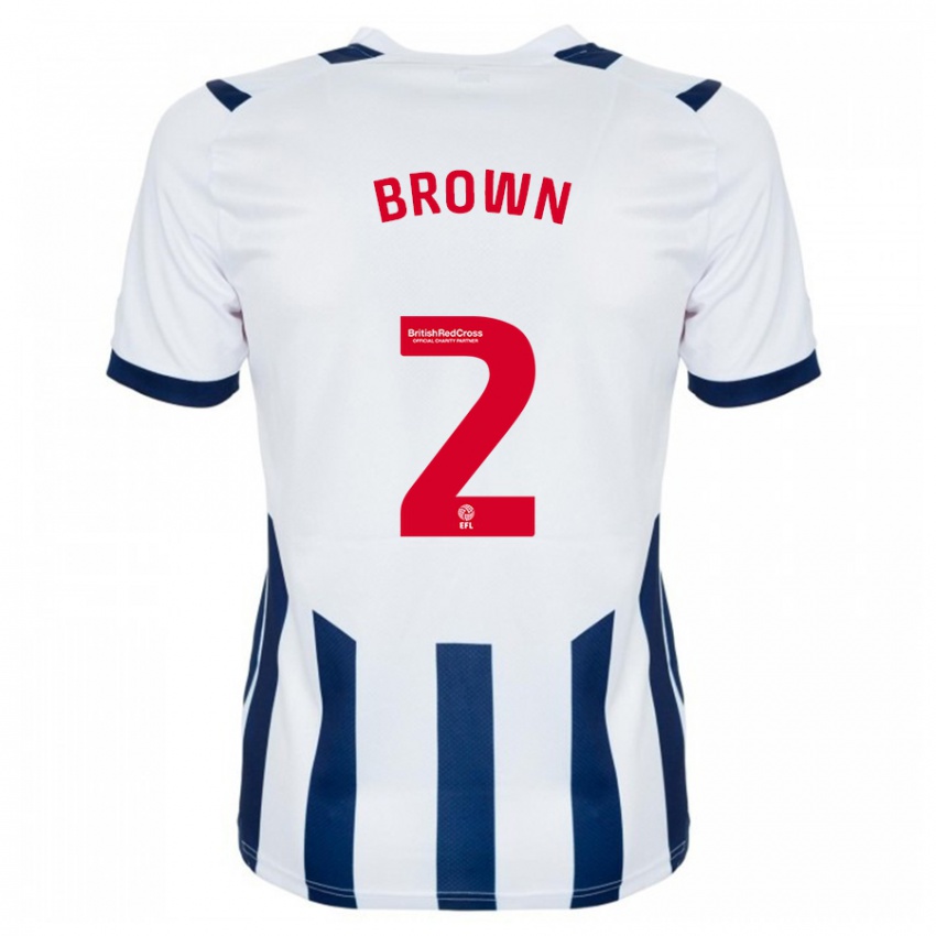 Hombre Camiseta Ashlee Brown #2 Blanco 1ª Equipación 2023/24 La Camisa México