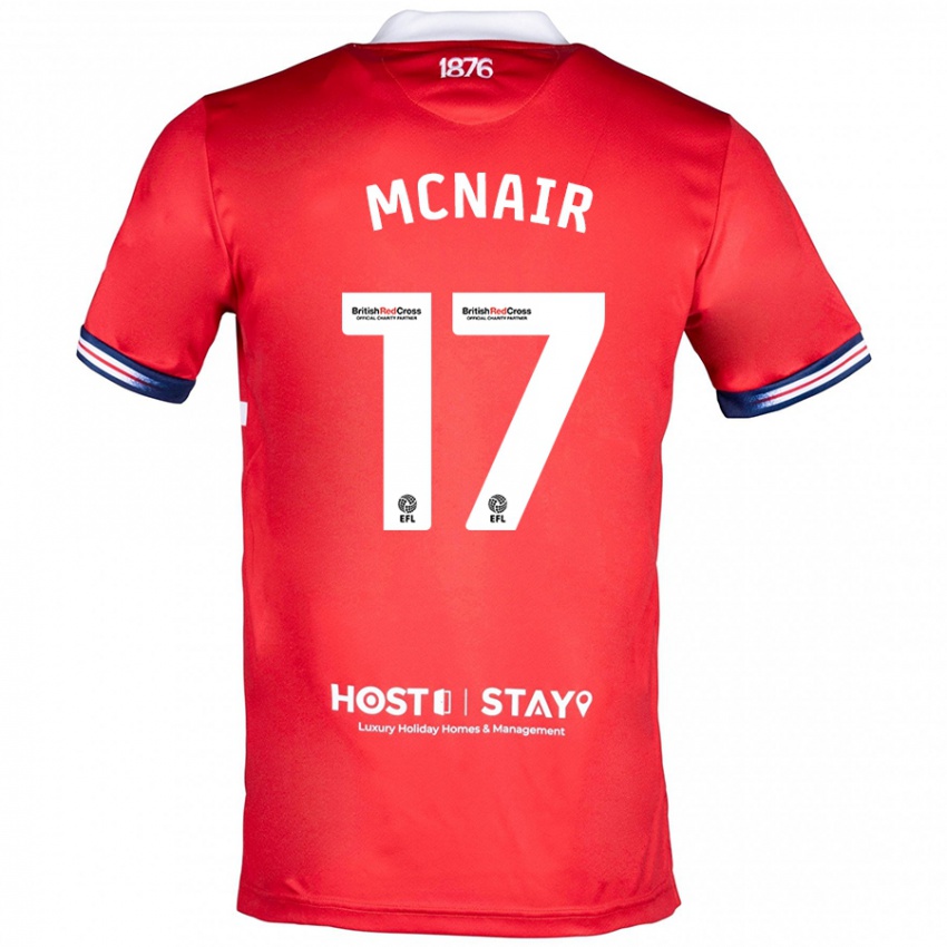 Hombre Camiseta Paddy Mcnair #17 Rojo 1ª Equipación 2023/24 La Camisa México