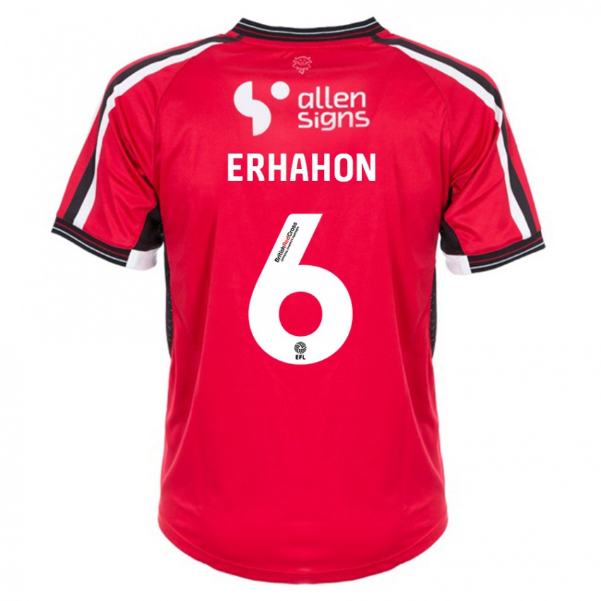 Hombre Camiseta Ethan Erhahon #6 Rojo 1ª Equipación 2023/24 La Camisa México