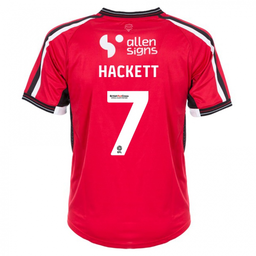 Hombre Camiseta Reeco Hackett #7 Rojo 1ª Equipación 2023/24 La Camisa México