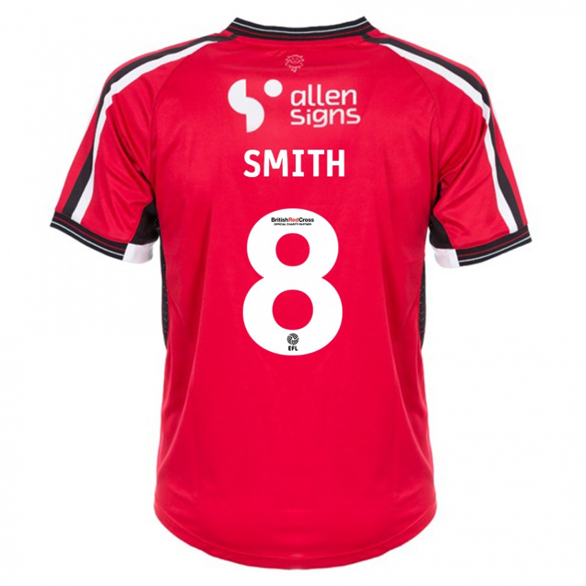 Hombre Camiseta Alistair Smith #8 Rojo 1ª Equipación 2023/24 La Camisa México