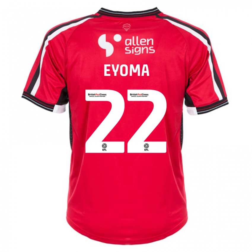 Hombre Camiseta Timothy Eyoma #22 Rojo 1ª Equipación 2023/24 La Camisa México