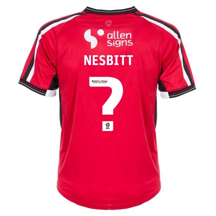 Hombre Camiseta Louis Nesbitt #0 Rojo 1ª Equipación 2023/24 La Camisa México