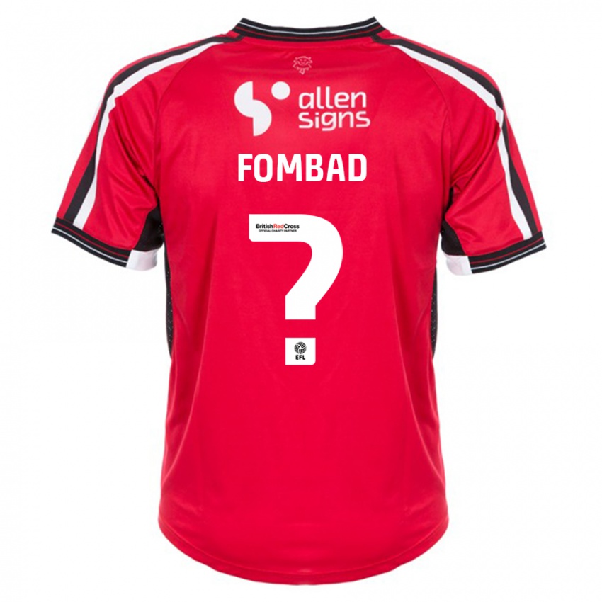 Hombre Camiseta Kelly Fombad #0 Rojo 1ª Equipación 2023/24 La Camisa México