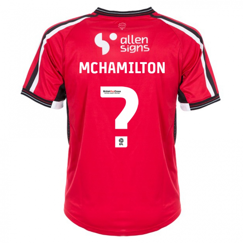 Hombre Camiseta Toni Mchamilton #0 Rojo 1ª Equipación 2023/24 La Camisa México