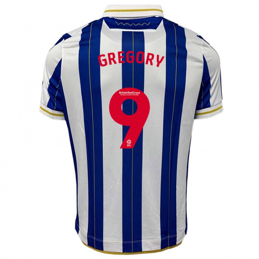 Hombre Camiseta Lee Gregory #9 Azul Blanco 1ª Equipación 2023/24 La Camisa México