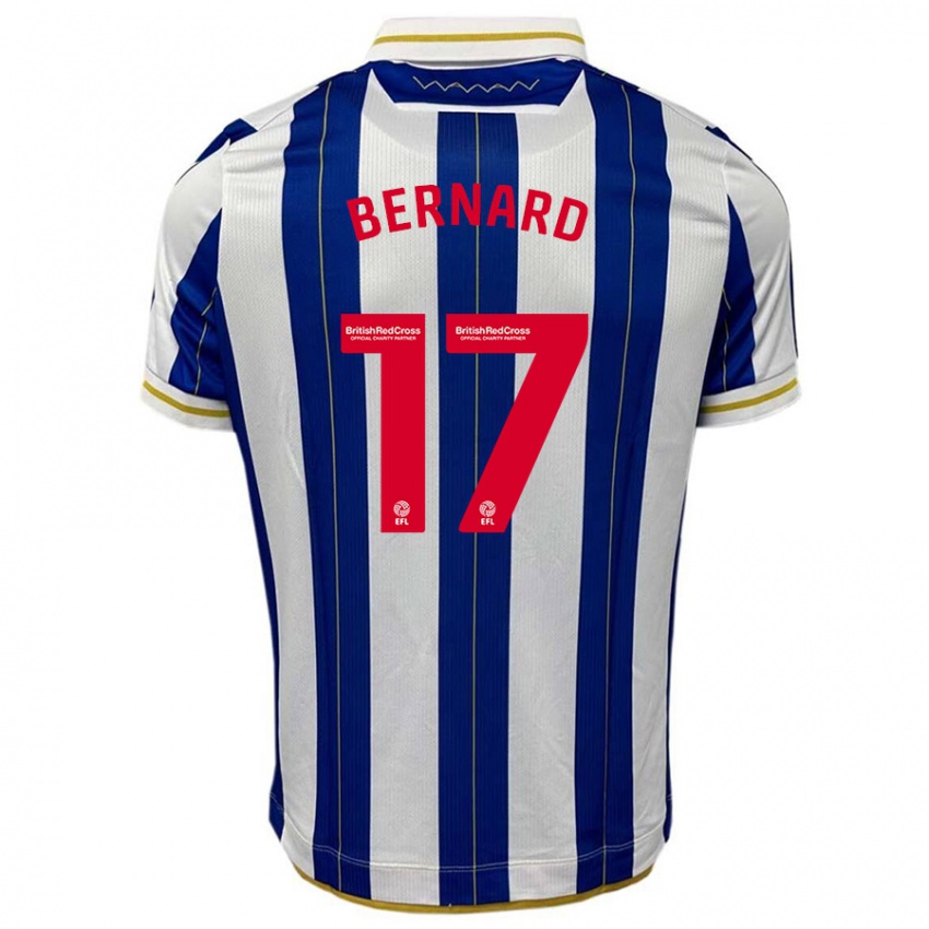 Hombre Camiseta Di'shon Bernard #17 Azul Blanco 1ª Equipación 2023/24 La Camisa México