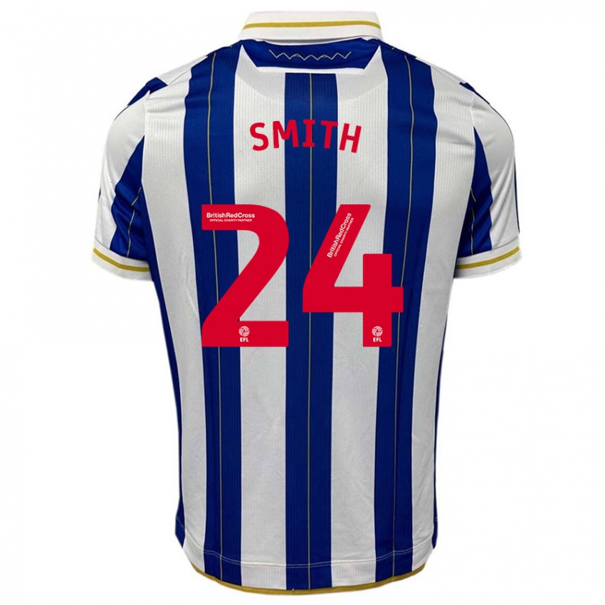 Hombre Camiseta Michael Smith #24 Azul Blanco 1ª Equipación 2023/24 La Camisa México