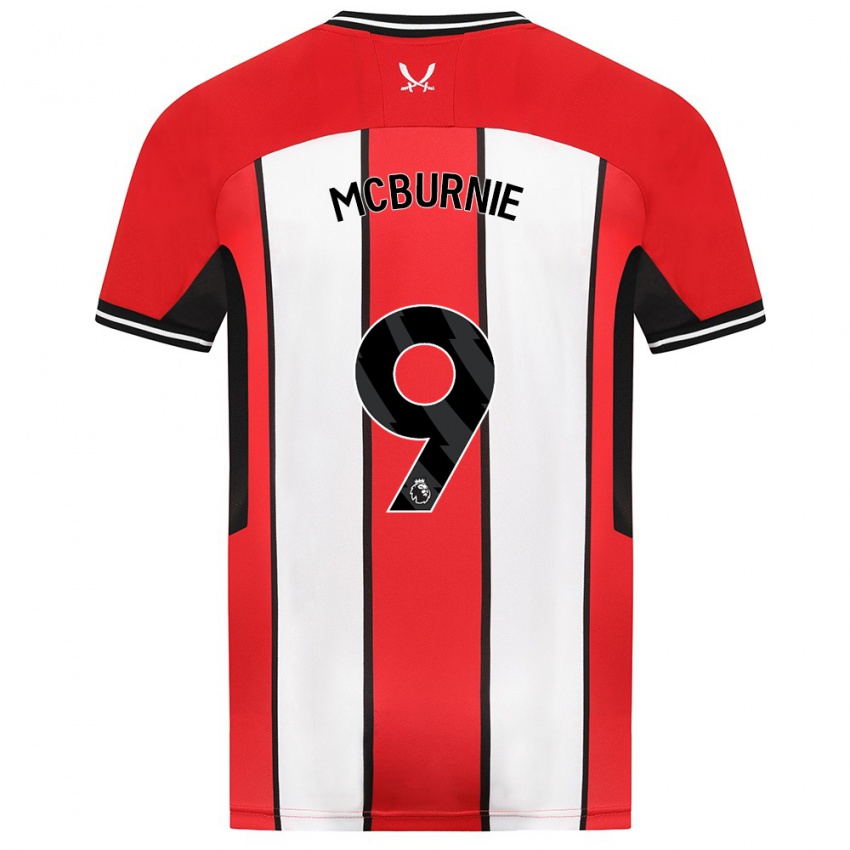 Hombre Camiseta Oli Mcburnie #9 Rojo 1ª Equipación 2023/24 La Camisa México