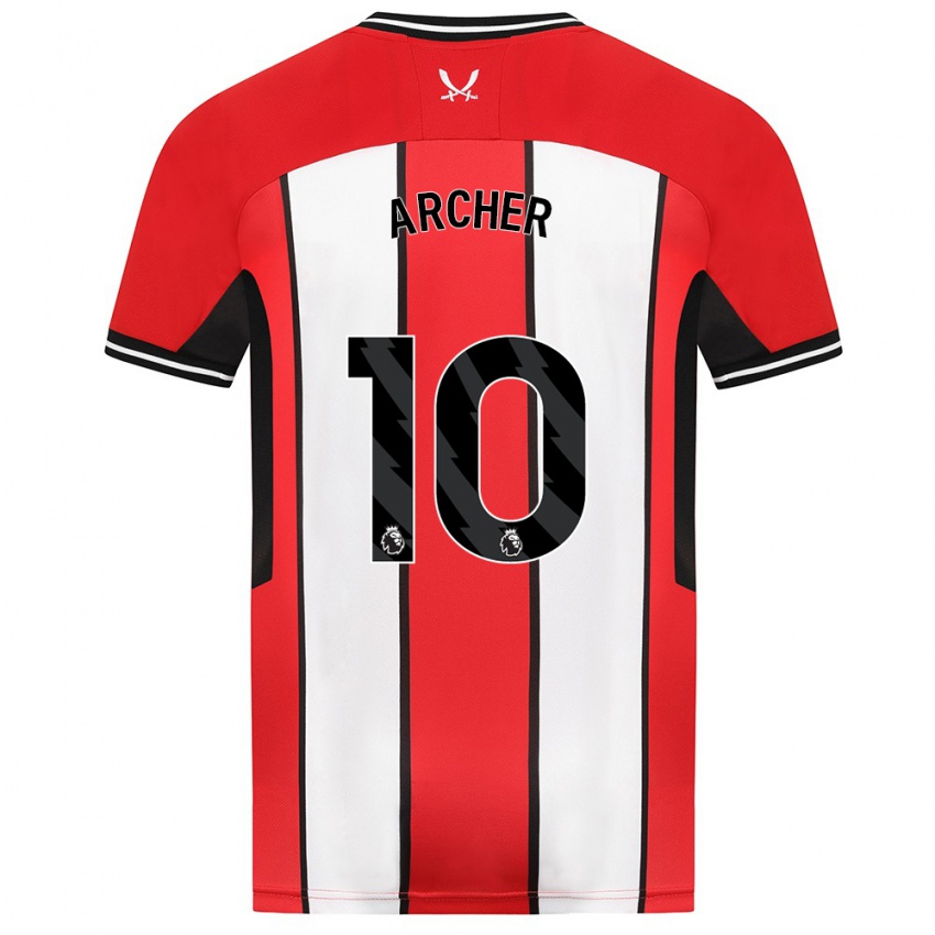 Hombre Camiseta Cameron Archer #10 Rojo 1ª Equipación 2023/24 La Camisa México