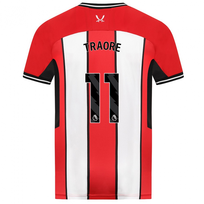 Hombre Camiseta Bénie Traoré #11 Rojo 1ª Equipación 2023/24 La Camisa México