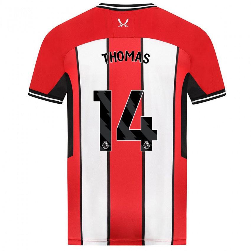 Hombre Camiseta Luke Thomas #14 Rojo 1ª Equipación 2023/24 La Camisa México