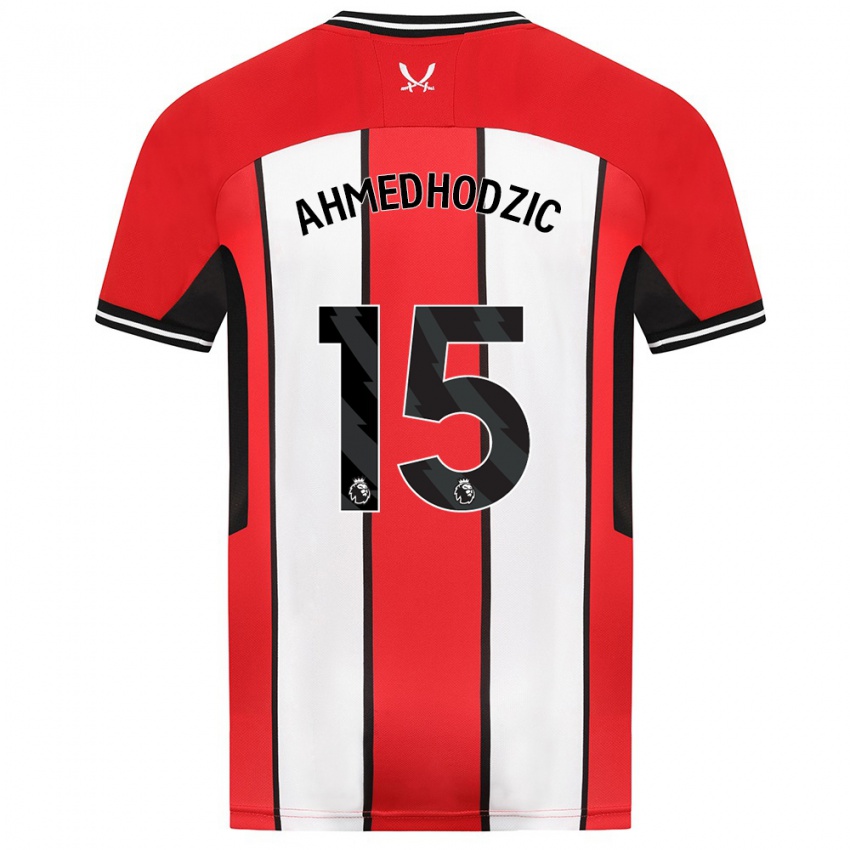 Hombre Camiseta Anel Ahmedhodzic #15 Rojo 1ª Equipación 2023/24 La Camisa México