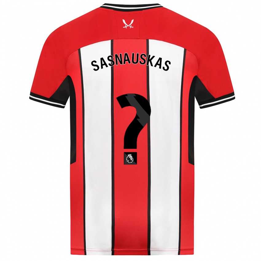 Hombre Camiseta Dovydas Sasnauskas #0 Rojo 1ª Equipación 2023/24 La Camisa México