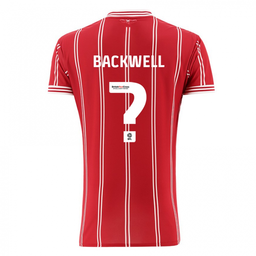 Hombre Camiseta Tommy Backwell #0 Rojo 1ª Equipación 2023/24 La Camisa México