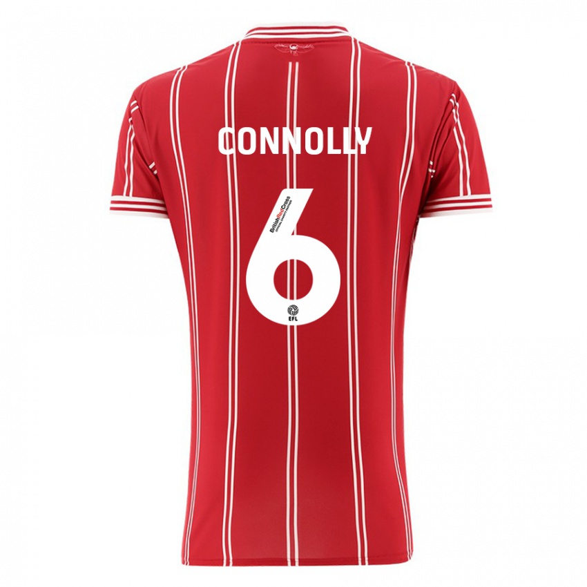 Hombre Camiseta Megan Connolly #6 Rojo 1ª Equipación 2023/24 La Camisa México