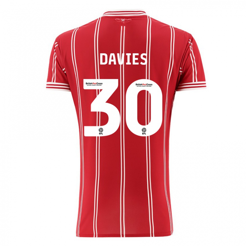 Hombre Camiseta Yasmin Davies #30 Rojo 1ª Equipación 2023/24 La Camisa México