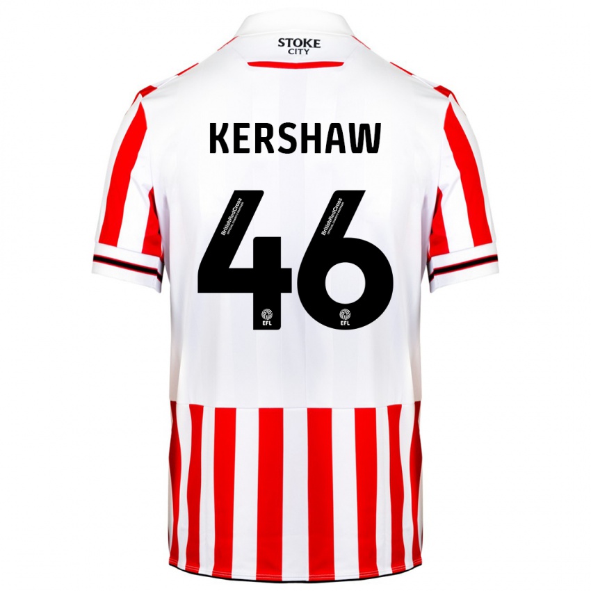 Hombre Camiseta Ben Kershaw #46 Rojo Blanco 1ª Equipación 2023/24 La Camisa México