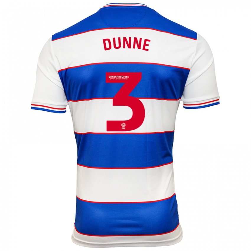 Hombre Camiseta Jimmy Dunne #3 Blanco Azul 1ª Equipación 2023/24 La Camisa México