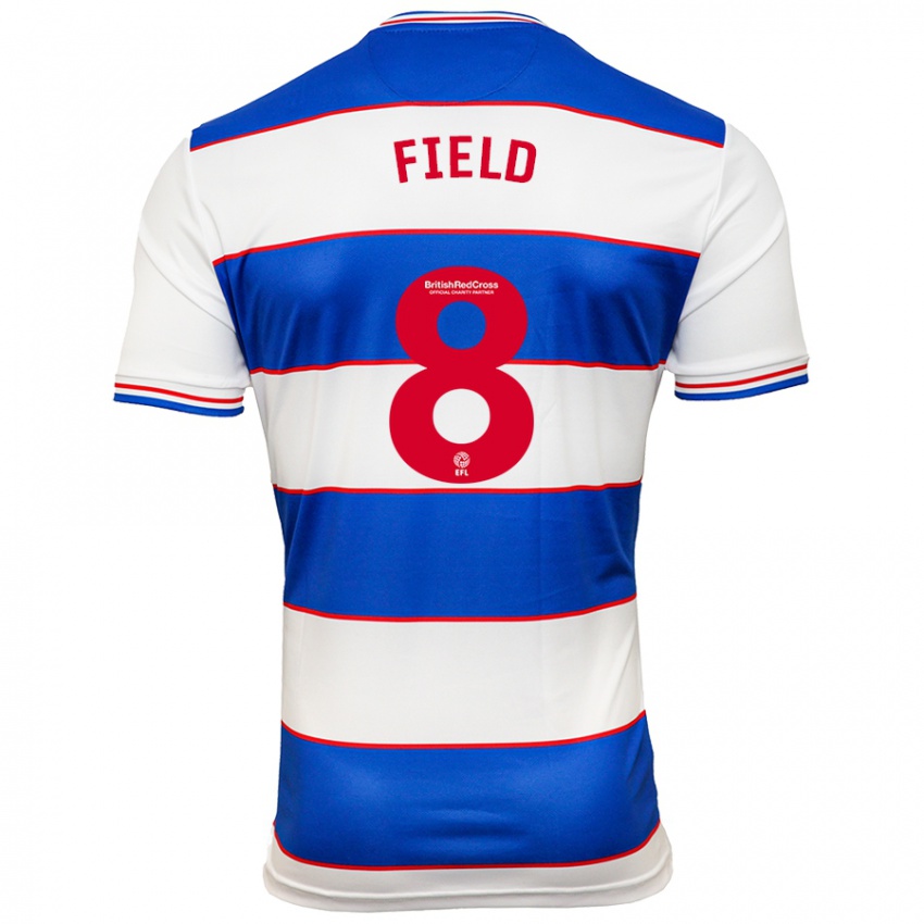 Hombre Camiseta Sam Field #8 Blanco Azul 1ª Equipación 2023/24 La Camisa México