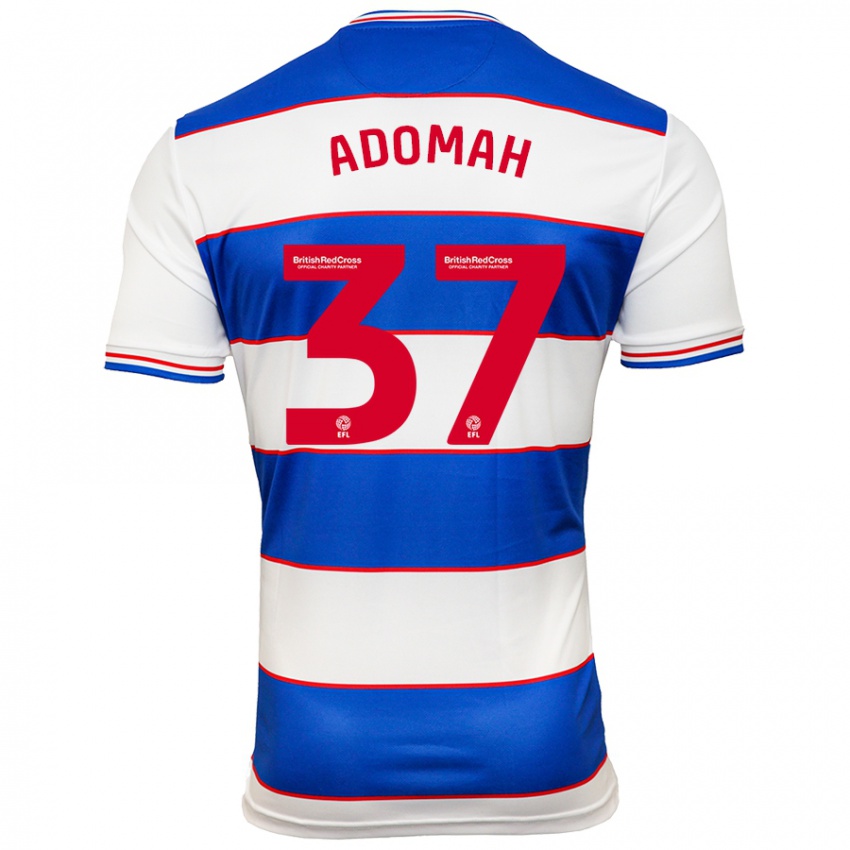 Hombre Camiseta Albert Adomah #37 Blanco Azul 1ª Equipación 2023/24 La Camisa México