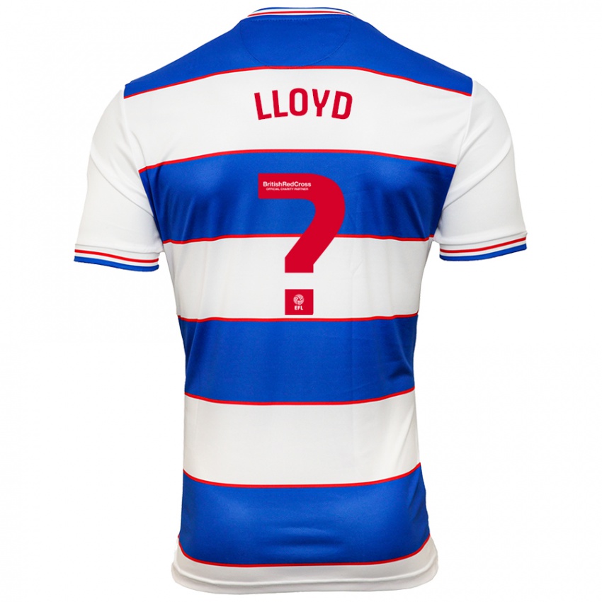 Hombre Camiseta Alfie Lloyd #0 Blanco Azul 1ª Equipación 2023/24 La Camisa México