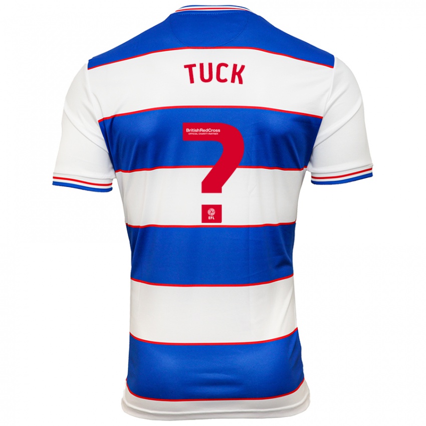 Hombre Camiseta Alfie Tuck #0 Blanco Azul 1ª Equipación 2023/24 La Camisa México