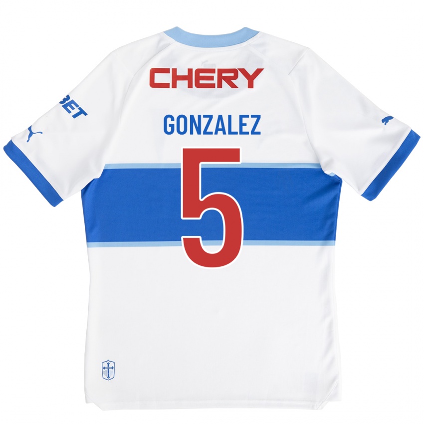 Hombre Camiseta Daniel González #5 Blanco 1ª Equipación 2023/24 La Camisa México