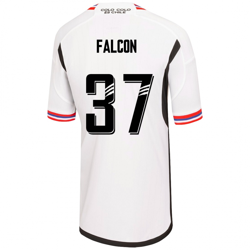 Hombre Camiseta Maximiliano Falcón #37 Blanco 1ª Equipación 2023/24 La Camisa México
