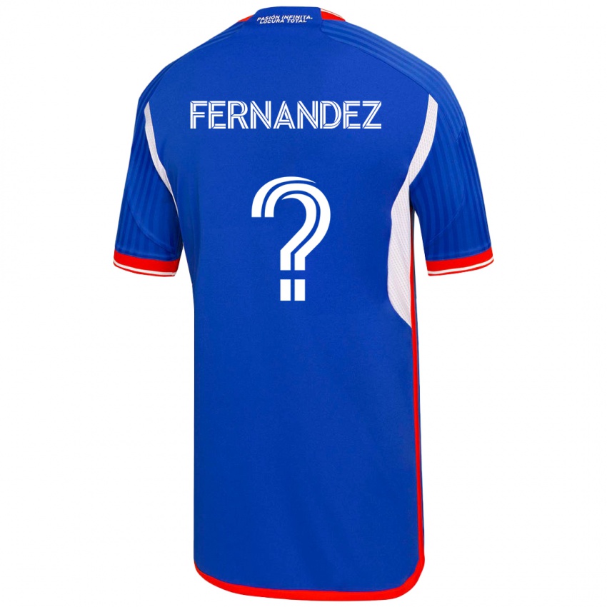 Hombre Camiseta Enzo Fernández #0 Azul 1ª Equipación 2023/24 La Camisa México