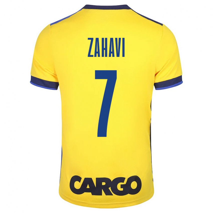 Hombre Camiseta Eran Zahavi #7 Amarillo 1ª Equipación 2023/24 La Camisa México