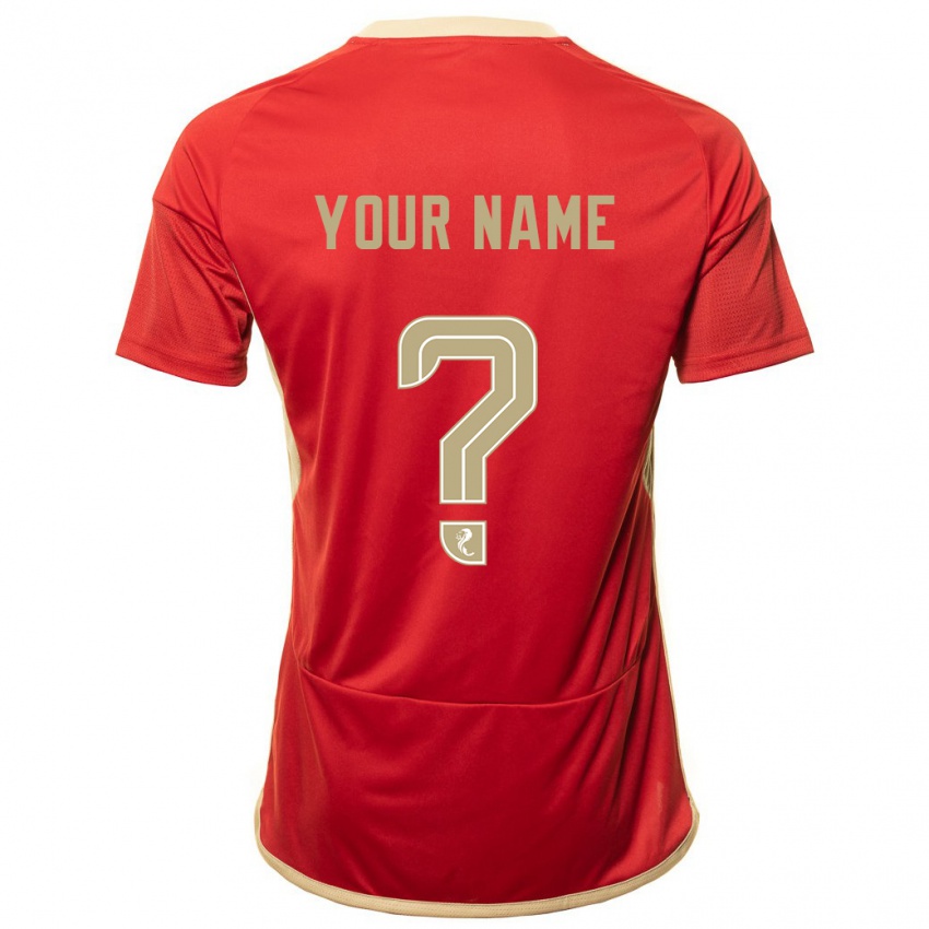 Hombre Camiseta Su Nombre #0 Rojo 1ª Equipación 2023/24 La Camisa México