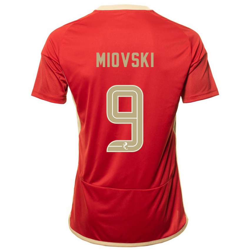 Hombre Camiseta Bojan Miovski #9 Rojo 1ª Equipación 2023/24 La Camisa México