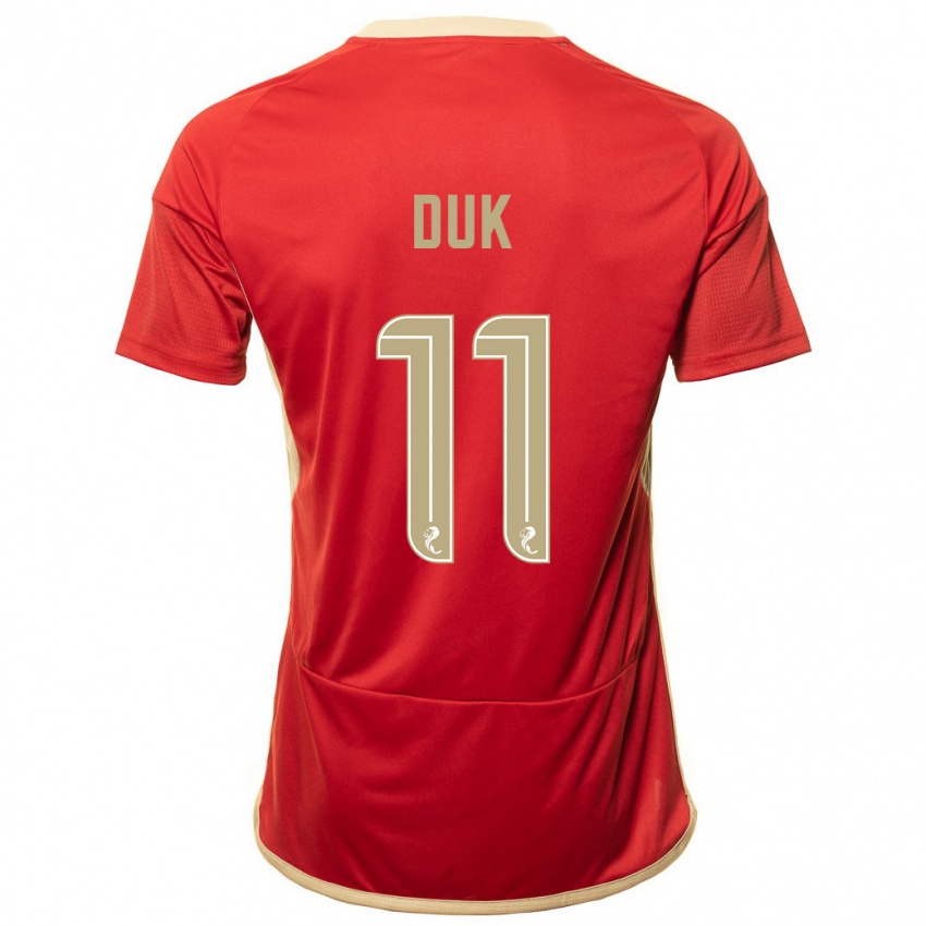 Hombre Camiseta Duk #11 Rojo 1ª Equipación 2023/24 La Camisa México