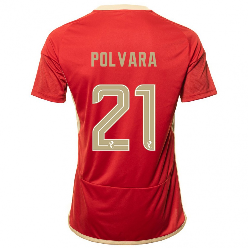 Hombre Camiseta Dante Polvara #21 Rojo 1ª Equipación 2023/24 La Camisa México