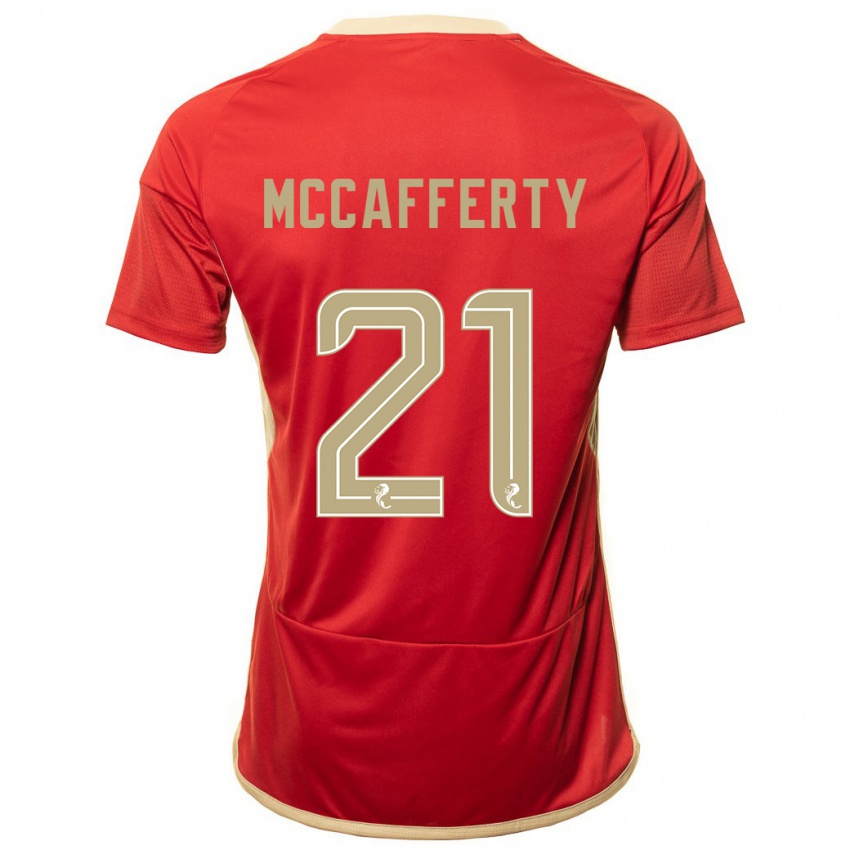 Hombre Camiseta Eirinn Mccafferty #21 Rojo 1ª Equipación 2023/24 La Camisa México