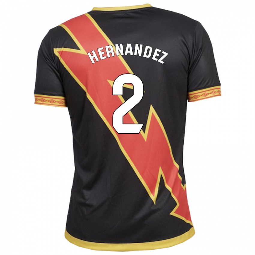 Hombre Camiseta Marco Hernández #2 Negro 2ª Equipación 2023/24 La Camisa México